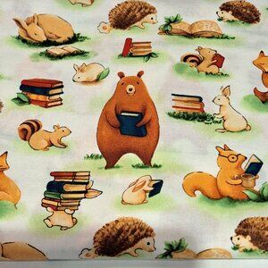 Forest fables by paintbrush studio fabrics bears foxes rabbits deer's reading